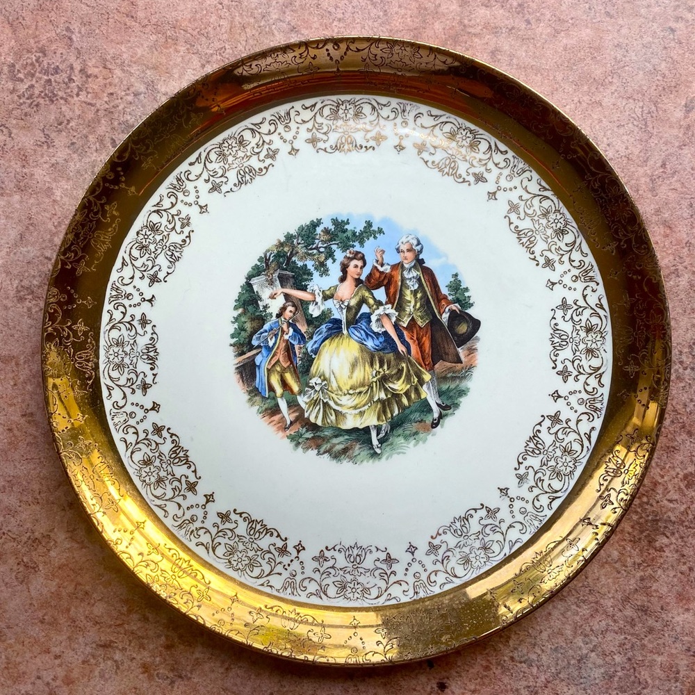 W.S. George- Crest o Gold, Sabin, Warranted 22K Collectors Plate